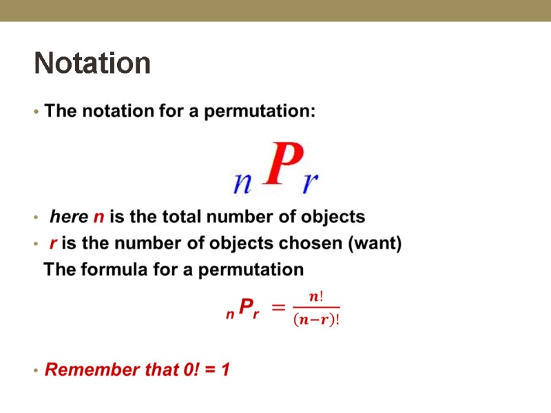 Notation